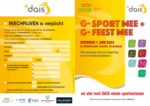 zaterdag 1 juni een dag met sport en feest